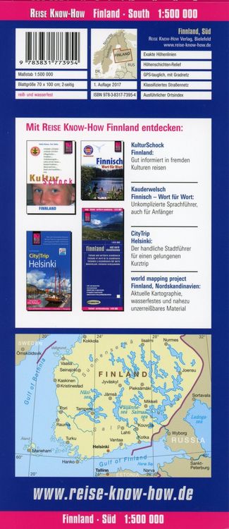 Produktbild: Reise Know-How Landkarte Finnland, S&uuml;d (1:500.000)
