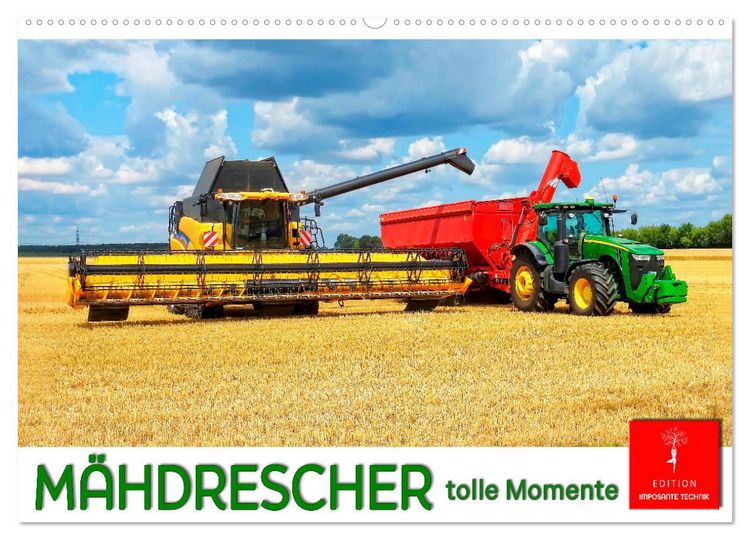 Produktbild: M&auml;hdrescher - tolle Momente (Wandkalender 2026 DIN A2 quer), CALVENDO Monatskalender