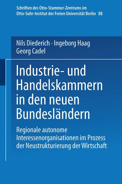 Produktbild: Industrie- und Handelskammern in den neuen Bundesl&auml;ndern