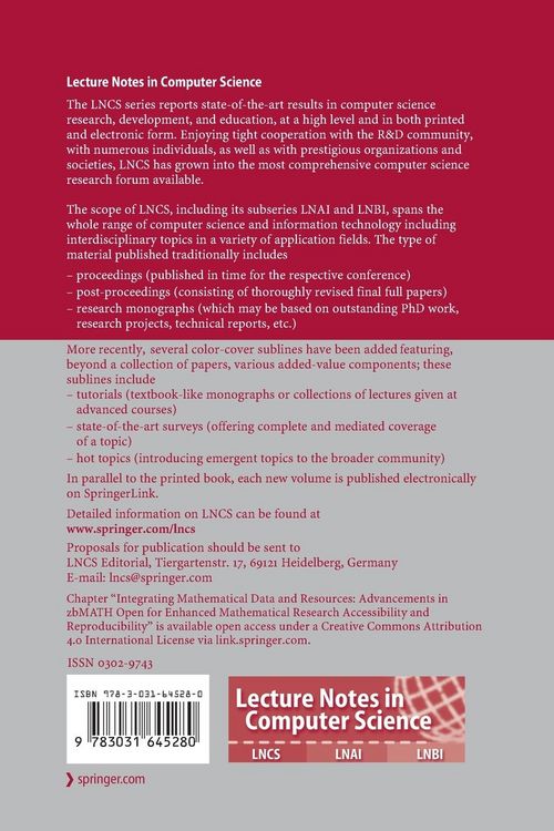 Produktbild: Mathematical Software &ndash; ICMS 2024