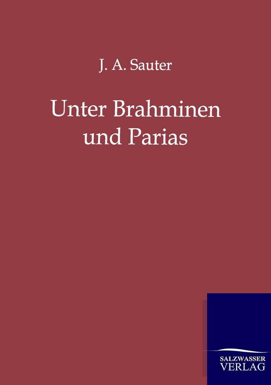 Produktbild: Unter Brahminen und Parias