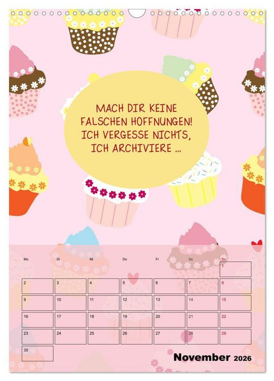 Produktbild: K&ouml;nigin &uuml;ber alles! Typokalender f&uuml;r starke Frauen (Wandkalender 2026 DIN A3 hoch), CALVENDO Monatskalender