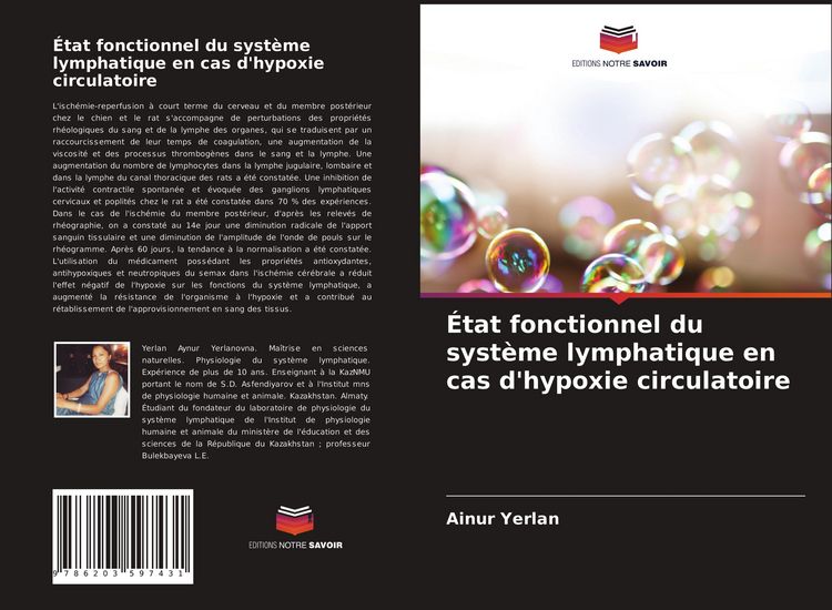Produktbild: &Eacute;tat fonctionnel du syst&egrave;me lymphatique en cas d'hypoxie circulatoire