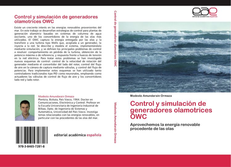 Produktbild: Control y simulaci&oacute;n de generadores olamotrices OWC