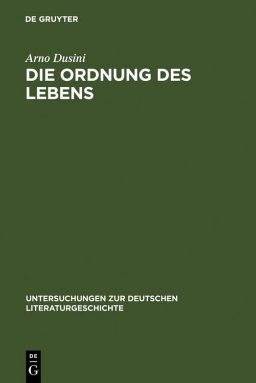 Produktbild: Die Ordnung des Lebens