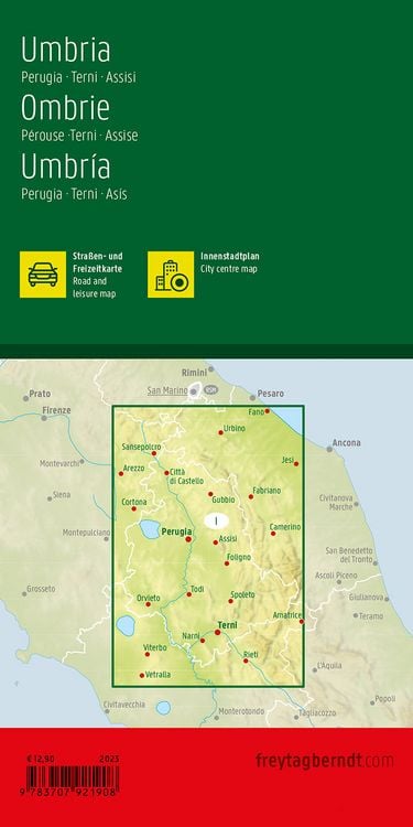 Produktbild: freytag & berndt Stra&szlig;enkarte Umbrien 1:150.000