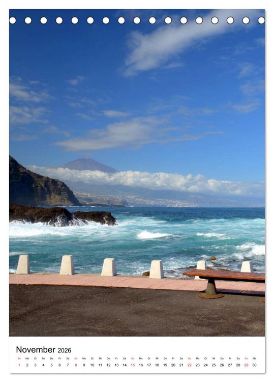 Produktbild: Teneriffa - Insel der Gl&uuml;ckseligen (Tischkalender 2026 DIN A5 hoch), CALVENDO Monatskalender