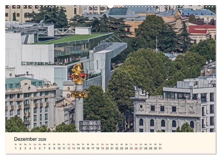 Produktbild: Tiflis - Die Metropole Georgiens (hochwertiger Premium Wandkalender 2026 DIN A2 quer), Kunstdruck in Hochglanz