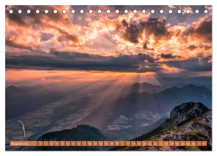 Produktbild: DOBRATSCH - Die Magie der Fernsicht (Tischkalender 2026 DIN A5 quer), CALVENDO Monatskalender