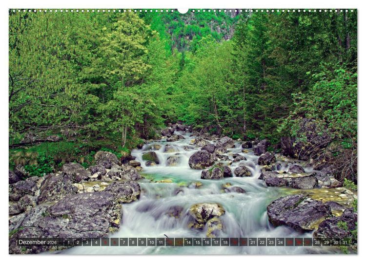 Produktbild: Slowenien - Soca Tal (hochwertiger Premium Wandkalender 2026 DIN A2 quer), Kunstdruck in Hochglanz