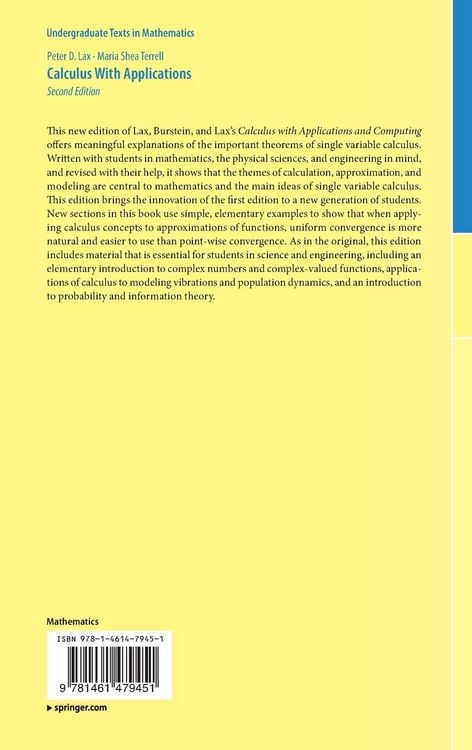 Produktbild: Calculus With Applications