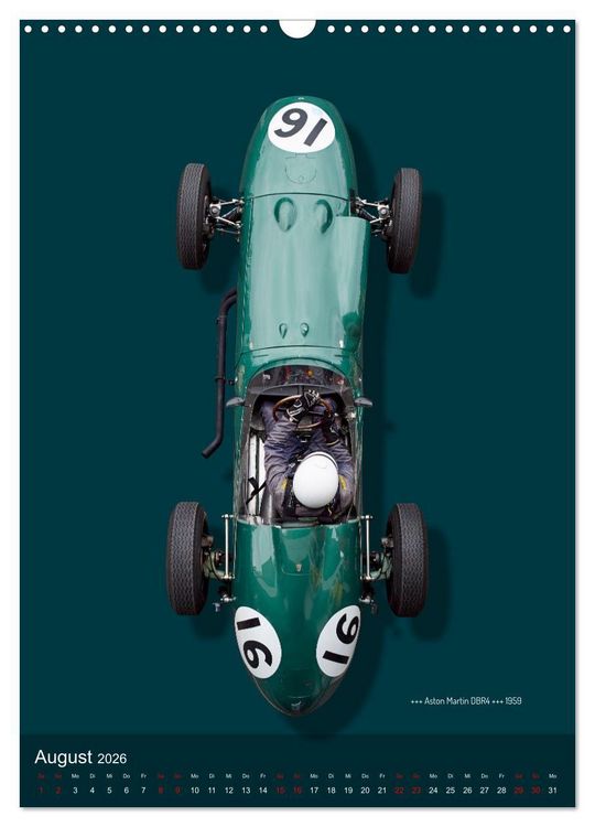 Produktbild: Legenden des Rennsports, Historic Grand Prix Cars 1925-1960 (Wandkalender 2026 DIN A3 hoch), CALVENDO Monatskalender
