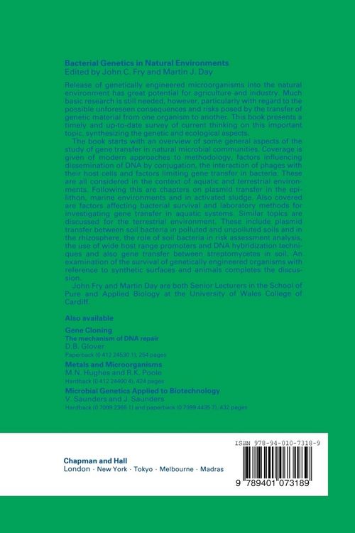 Produktbild: Bacterial Genetics in Natural Environments