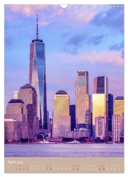 Produktbild: NEW YORK CITY Architektur und Atmosph&auml;re (Wandkalender 2026 DIN A3 hoch), CALVENDO Monatskalender