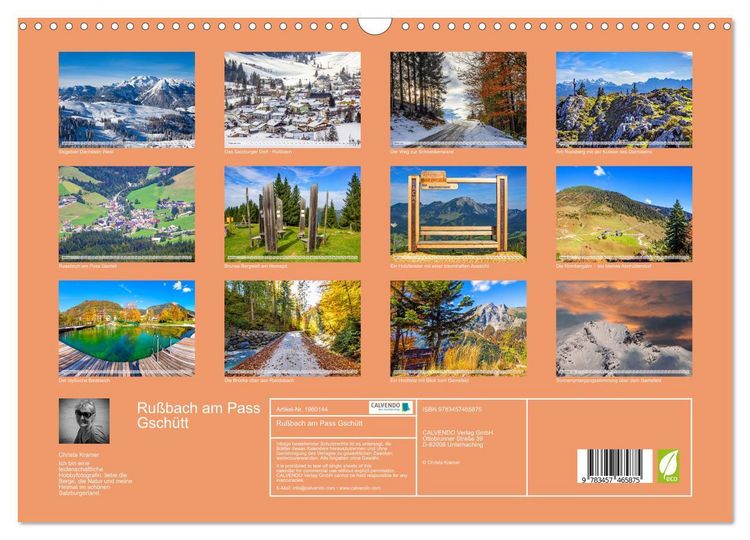 Produktbild: Ru&szlig;bach am Pass Gsch&uuml;tt (Wandkalender 2026 DIN A3 quer), CALVENDO Monatskalender