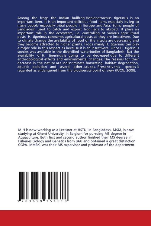 Produktbild: Morphological and genetic variation of three populations of Bullfrog