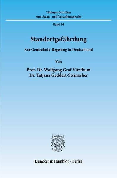 Produktbild: Standortgef&auml;hrdung.