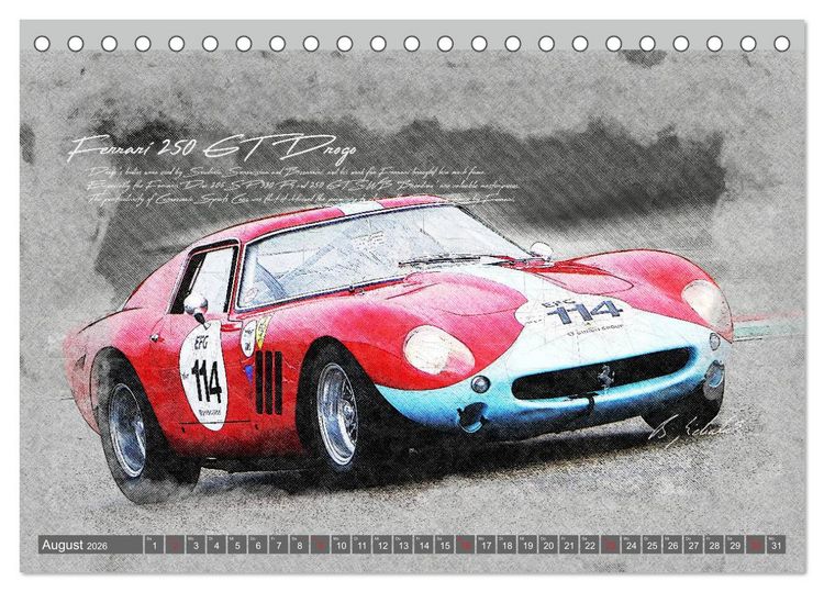 Produktbild: Rennsport am Limit (Tischkalender 2026 DIN A5 quer), CALVENDO Monatskalender