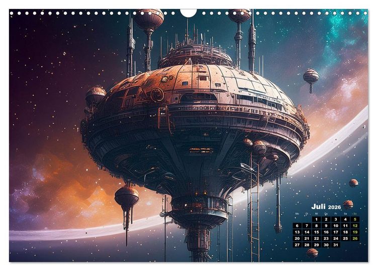 Produktbild: Lost Places im Orbit (Wandkalender 2026 DIN A3 quer), CALVENDO Monatskalender