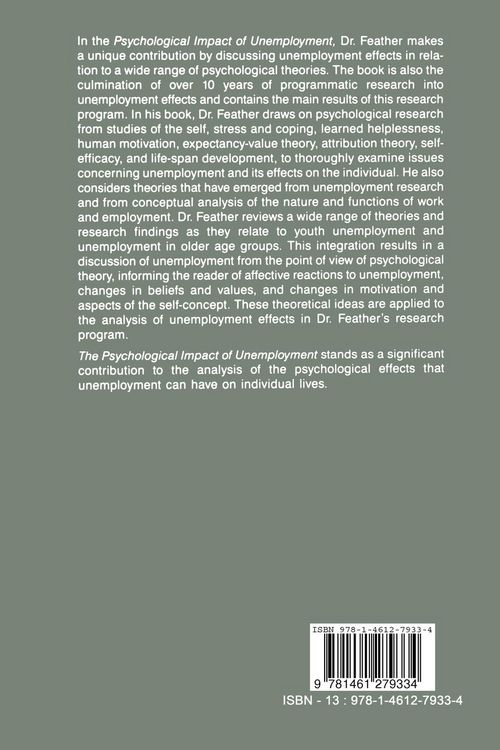 Produktbild: The Psychological Impact of Unemployment