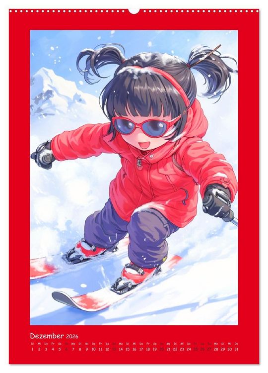Produktbild: Anime Kids. Outdoor Kinderspa&szlig; und Sport (hochwertiger Premium Wandkalender 2026 DIN A2 hoch), Kunstdruck in Hochglanz
