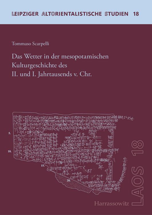 Produktbild: Das Wetter in der mesopotamischen Kulturgeschichte des II. und I. Jahrtausends v. Chr.