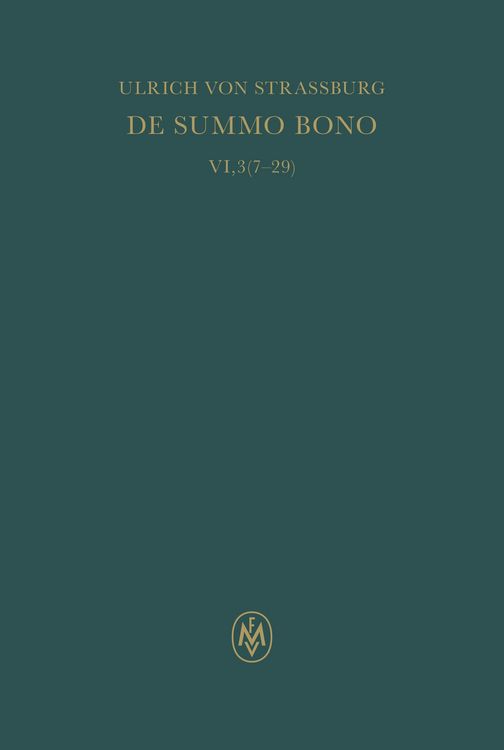 Produktbild: De summo bono. Liber VI, Tractatus 3,7-29