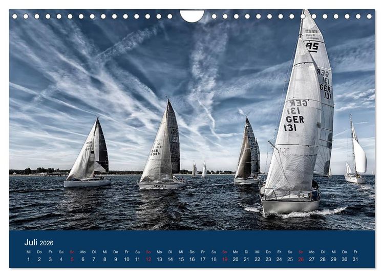 Produktbild: Segelregatta (Wandkalender 2026 DIN A4 quer), CALVENDO Monatskalender