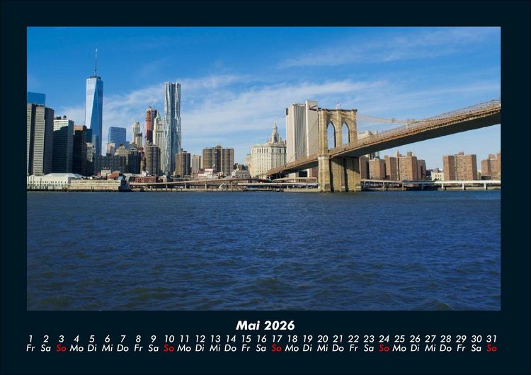 Produktbild: New York 2026 Fotokalender DIN A4