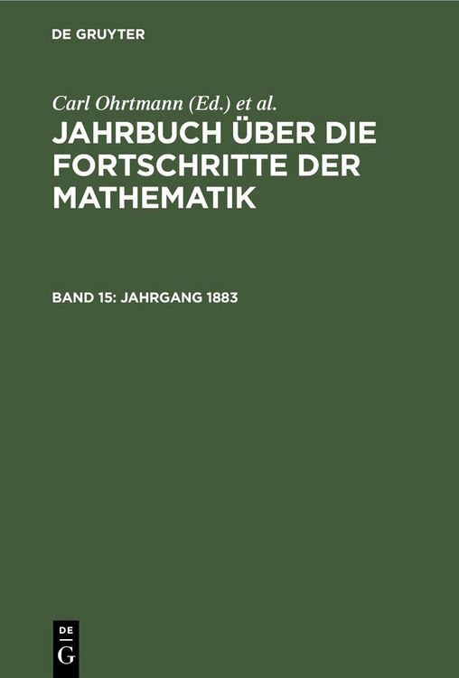 Produktbild: Jahrgang 1883