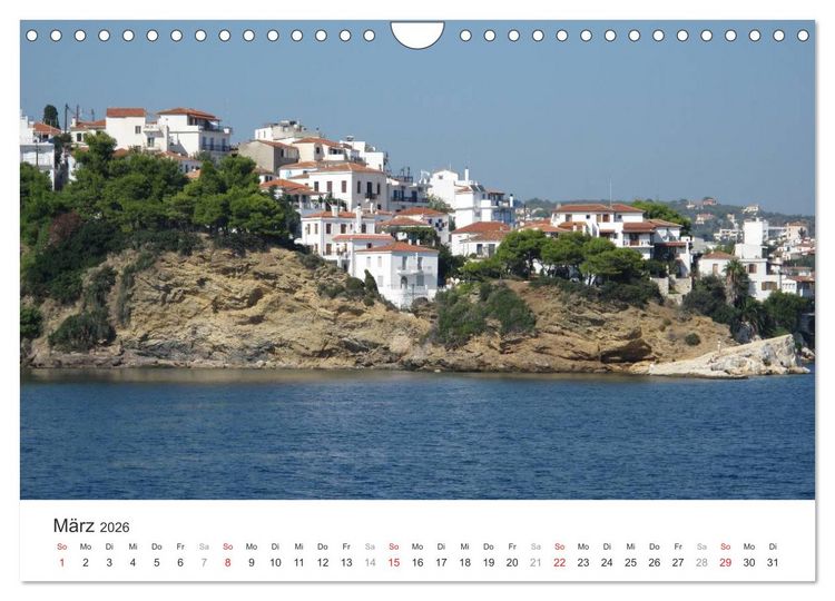 Produktbild: Sporadeninsel Skiathos (Wandkalender 2026 DIN A4 quer), CALVENDO Monatskalender