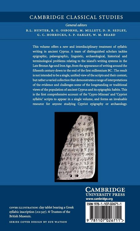Produktbild: Syllabic Writing on Cyprus and its Context