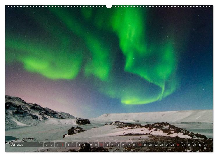 Produktbild: Nordlichter Europas (hochwertiger Premium Wandkalender 2026 DIN A2 quer), Kunstdruck in Hochglanz