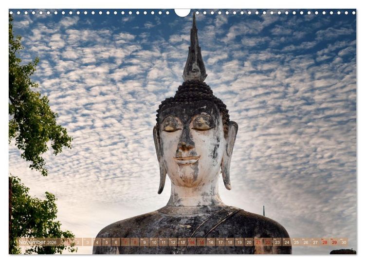 Produktbild: Buddha - Die Kraft des L&auml;chelns (Ralf Kretschmer) (Wandkalender 2026 DIN A3 quer), CALVENDO Monatskalender