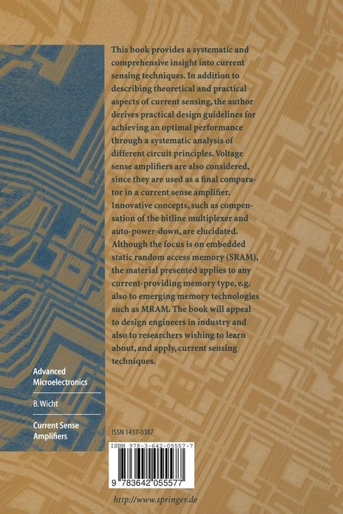 Produktbild: Current Sense Amplifiers for Embedded SRAM in High-Performance System-on-a-Chip Designs