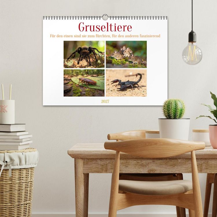 Produktbild: Gruseltiere (Wandkalender 2027 DIN A3 quer), CALVENDO Monatskalender