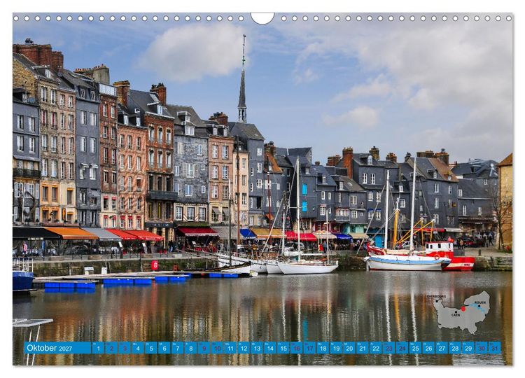 Produktbild: Die K&uuml;sten der Normandie vom Mont Saint-Michel bis &Eacute;tretat (Wandkalender 2027 DIN A3 quer), CALVENDO Monatskalender