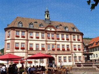 Produktbild: CALVENDO Puzzle Der Marktplatz in Neustadt an der Weinstra&szlig;e | 1000 Teile Lege-Gr&ouml;&szlig;e 64x48cm Foto-Puzzle f&uuml;r gl&uuml;ckliche Stunden