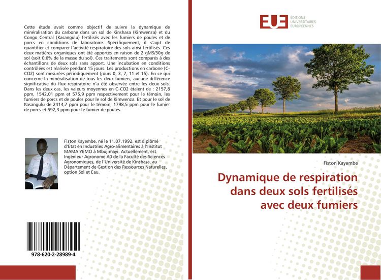 Produktbild: Dynamique de respiration dans deux sols fertilis&eacute;s avec deux fumiers