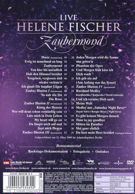 Helene Fischer - Zaubermond - Live von Helene Fischer auf