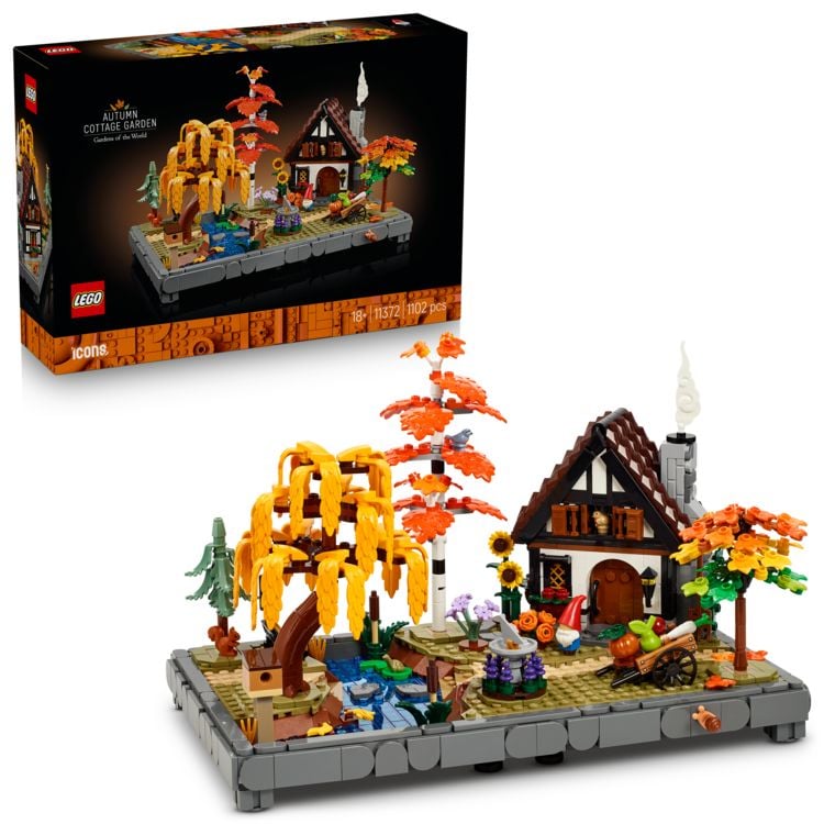 Produktbild: LEGO Icons 11372 Herbstlicher Landhausgarten, Modellbau f&uuml;r Erwachsene