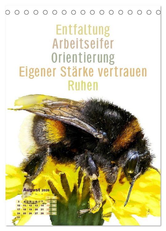 Produktbild: Krafttiere - Inspirierende Begleiter voller Magie und Seele (Tischkalender 2026 DIN A5 hoch), CALVENDO Monatskalender