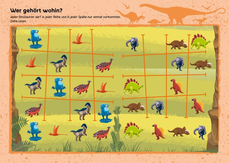 Produktbild: Mein XXL-R&auml;tselblock Dinosaurier