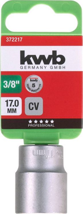 Produktbild: Kwb 372217 Steckschl&uuml;sseleinsatz 17mm 3/8\"