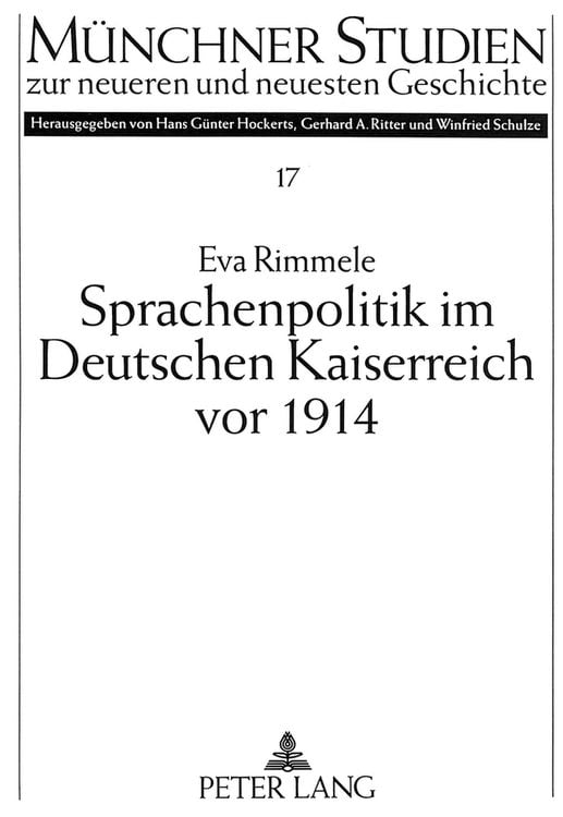 Produktbild: Sprachenpolitik im Deutschen Kaiserreich vor 1914