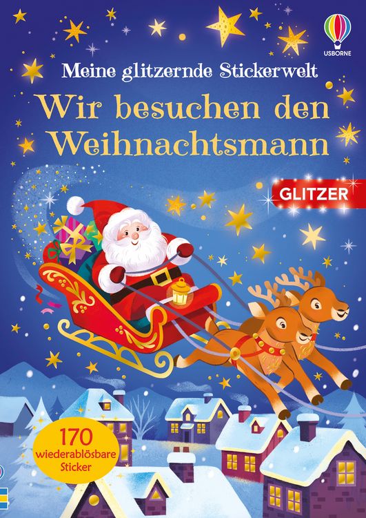 Produktbild: Meine glitzernde Stickerwelt: Wir besuchen den Weihnachtsmann