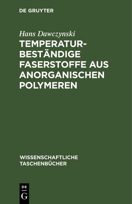Produktbild: Temperaturbest&auml;ndige Faserstoffe aus anorganischen Polymeren