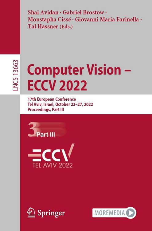Produktbild: Computer Vision - ECCV 2022