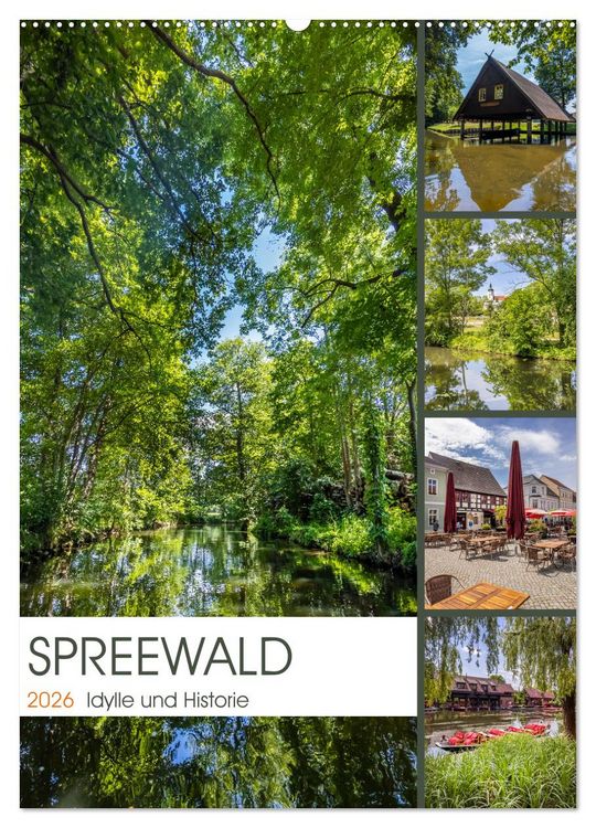 Produktbild: SPREEWALD Idylle und Historie (Wandkalender 2026 DIN A2 hoch), CALVENDO Monatskalender