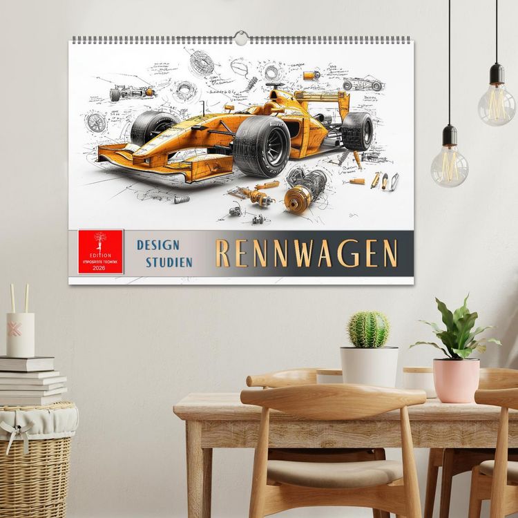 Produktbild: Rennwagen - Design Studien (Wandkalender 2026 DIN A2 quer), CALVENDO Monatskalender